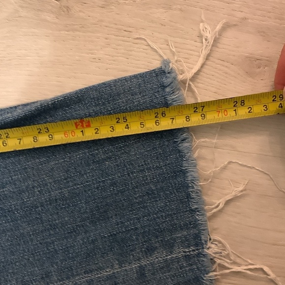 MOTHER JEANS Pixie Dazzler Ankle Fray Beginners Luck size 26 buttons fly medium‎ - Picture 9 of 13